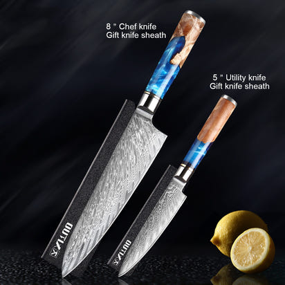 MasterCraft Pro™ - Forged Damascus Style Chef Knife Series