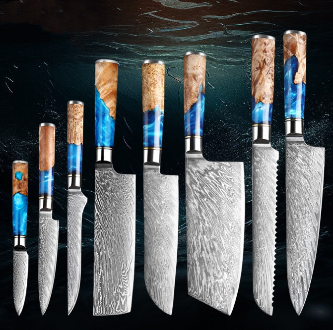 MasterCraft Pro™ - Forged Damascus Style Chef Knife Series