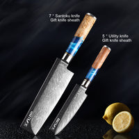 MasterCraft Pro™ - Forged Damascus Style Chef Knife Series